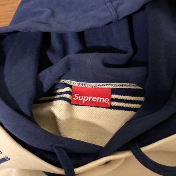 Striped Supreme Hoodie Sz. Small - Picture 8 of 11